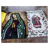 2pc Blanket Throws - Santa & Madonna