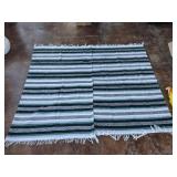 2pc Woven Mexico Falsa Fringed Blankets