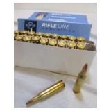 3 Boxes PPU 22-250 Rem 55gr JSP Ammunition 60rds