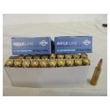2 Boxes PPU 22-250 Rem 55gr SP Ammunition - 40rds