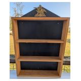 Anheuser Busch Wall Mount Wood Display Shelf