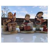 Hummel by Goebel 3pc Germany Porcelain Figurines
