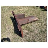 Shop-built heavy duty steel stump bucket for skid steer