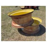 (2) John Deere Tractor Wheel Rims, 10 bolt dual, 18x42