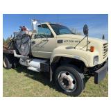 1999 GMC C6500 Truck, LP fuel, Service Bed includes Fuel Tank w/12 volt DC pump, Saylor-Beall Air Compressor w/Kohler Command Pro 13 engine, vise, tool boxes, hose reel,