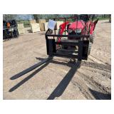 2026, Mower King, Skid Steer Forks, Model: SA, Adjustable Quick Attach 4000lbs Rating 352lbs 4×1.4×50