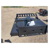 2026, MOWER KING, Skid Steer Brush Cutter, Model: SSRC, working width 77 in Direct Drive Hydraulic Motor Quick Attach 790lbs. NOTE: GEAR BOX NEEDS OIL BEFORE USING, Serial #: SSRC26020402E