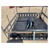 2026, MOWER KING, Skid Steer Brush Cutter, Model: SSRC, working width 77 in Direct Drive Hydraulic Motor Quick Attach 790lbs. NOTE: GEAR BOX NEEDS OIL BEFORE USING, Serial #: SSRC26020405E