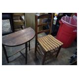 Wooden Chair & Table