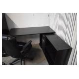 Black Office Desk w/ Chair