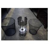 Wire Trashcans & Paper Holder