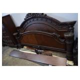 King Bed w/ Rails (smoke damage)