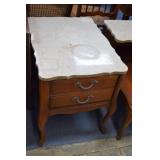 Slate Top End Table (smoke damage)