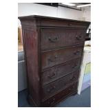 5 Drawer Chest of Drawers (smoke damage)