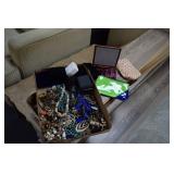 Box of Jewelry w/ Boxes (smoke damage)