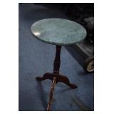 Slate Top Wooden Stand (smoke damage)