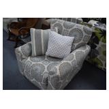 Chair w/ 2 Pillows (smoke damage)