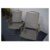 2 Folding Patio Chairs