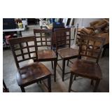 4 Wooden Chairs