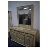 Dresser w/ Mirror (smoke damage)