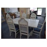 Dining Table w/ 6 Chairs (smoke damage)