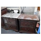 2 End Tables (smoke damage)