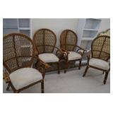 4 Bamboo Chairs