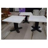 3 Commercial Plastic Tables