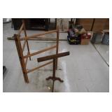 Quilt Racks (one made w/ Tabacco Sticks)