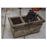 Vintage Corn Sheller w/ Wooden Box