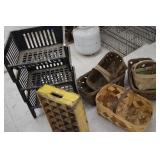 Wooden Bottle Crate / Baskets / Stackable Bins