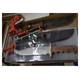 Winchester Bowie Knife / Chain Sharpener / Knife