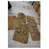 5 Burlap Bags