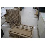 2 Vintage Wooden Coops