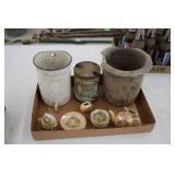 Crock / Enamel Pitcher / Oil Can / Chinaware