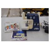 White Super Lock 534 Sewing Machine