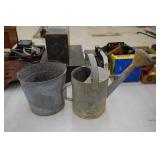 Galv. Bucket & Water Can