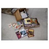 Boxes of Cookbooks / Needle Point / Craft Books