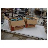 2 Large Boxes of Yarn & 2 Packs Netting Neddles