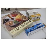 Lazy Susan / Crystal / Black & Decker Carving Knif