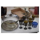 Silverplate / Wrights Cleaner / Glass Bowl