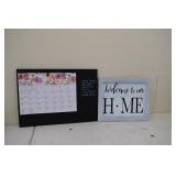 Wall Deco. / Calendar (smoke damage)