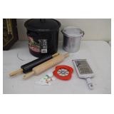 Pots / Rolling Pins / Measure Spoons (smoke damag)