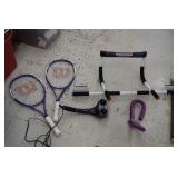 Tennis Rackets / Exercise Equipment (smoke damage)