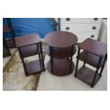 2 Square & 1 Round Table