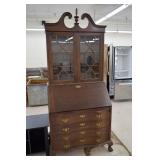 Maddox Tables Mahogany Bow Front China Cabinet