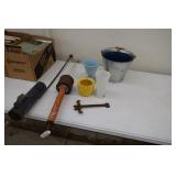 Foggers / Cast Iron Stove Tool / Buckets