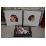 3 Framed Prints (Ladies)