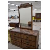 Stanley 6 Drawer Dresser w/ Mirror (smoke damage)