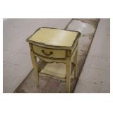 Lamp Table w/ Drawer (smoke damage)